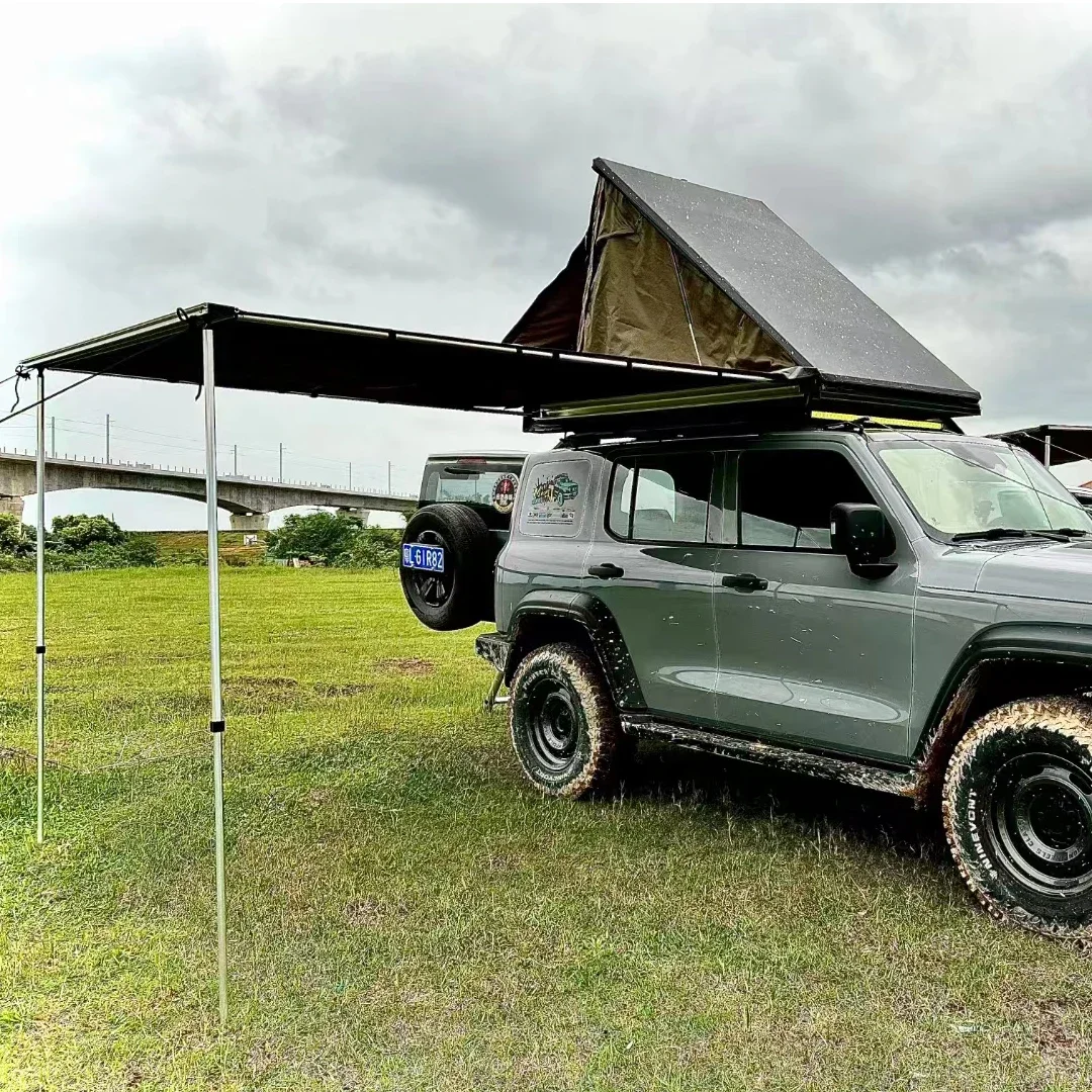 

Factory Wholesale Camping Triangle 2 Person Car Roof Top Tent Accept Customized Aluminium Hard Cover 3 4 Person Rooftop Tents
