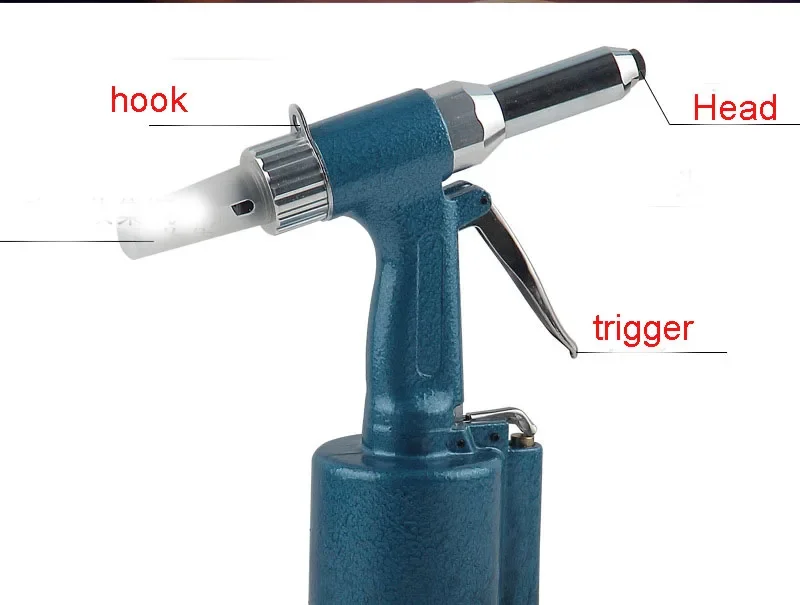 2.4-5.0mm Air Hydraulic Riveting Unit, Heavy-duty Pneumatic Blind Fastener Processing Tool