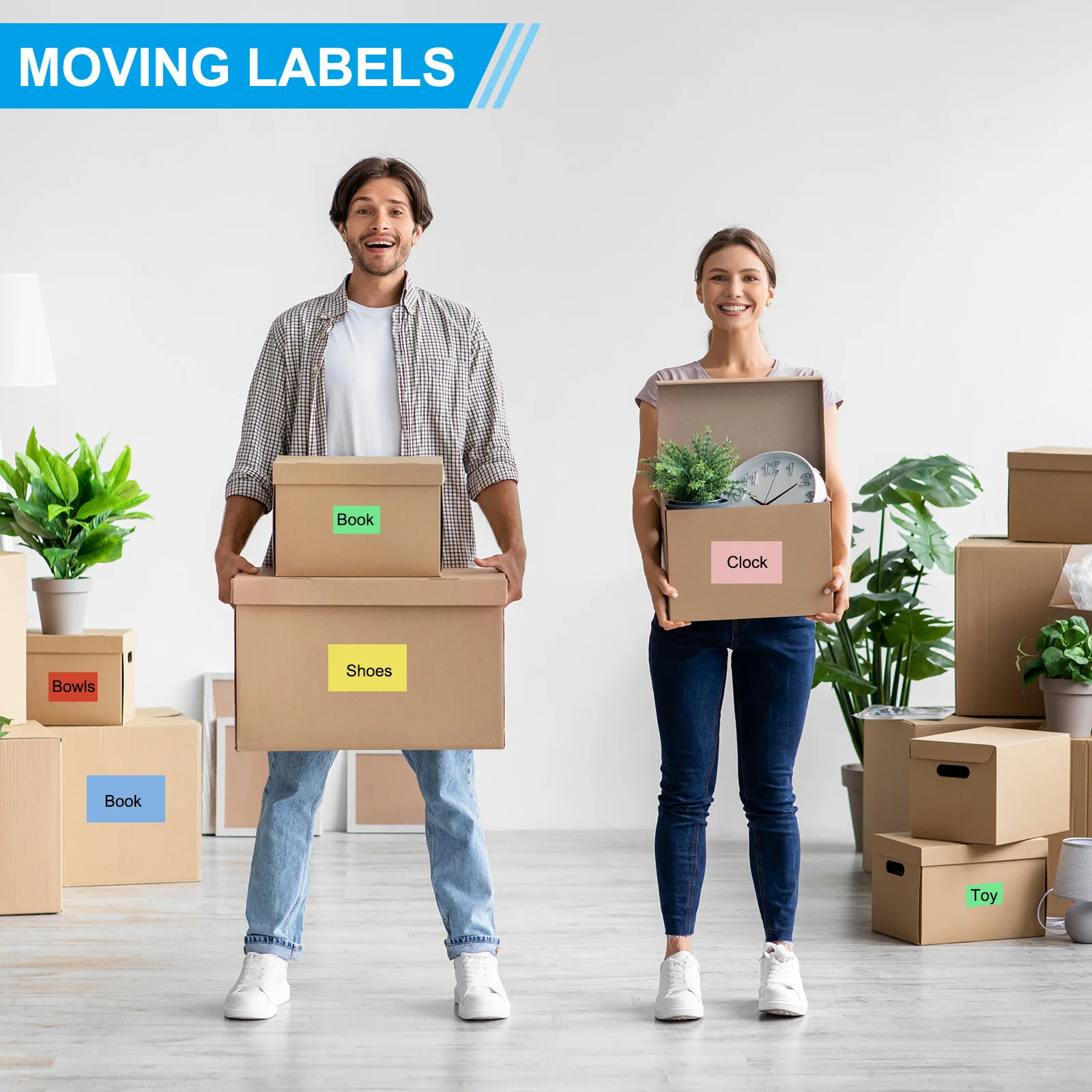 250 Pz Rettangolo Etichette Colorate Adesivo 5x3 Pollici Rettangolare Etichette di Codifica a Colori Adesivi In Movimento Etichette Etichette Adesive Carta Rivestita