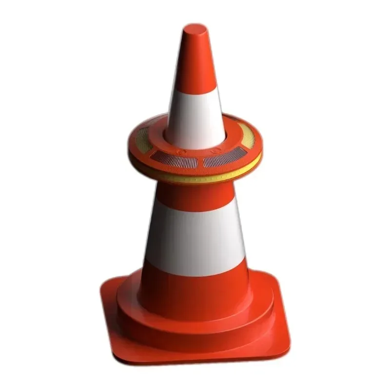 8 Pack Portable Road Cones with Sequential Commander Light Traffic Emergency Flashing Barricade Flare Beacon for Safety