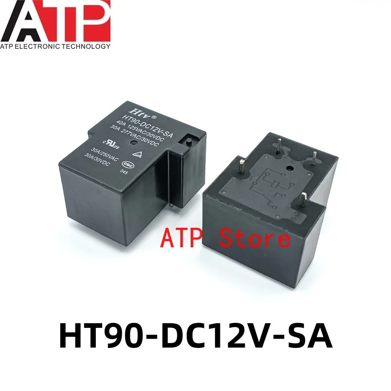 10PCS/LOT HT90-DC12V-SA HT90-DC24V-SA HT90-DC5V-SA (4P) HT90-DC12V-SA（4P)  A set of normally open 4-pin T90 relays