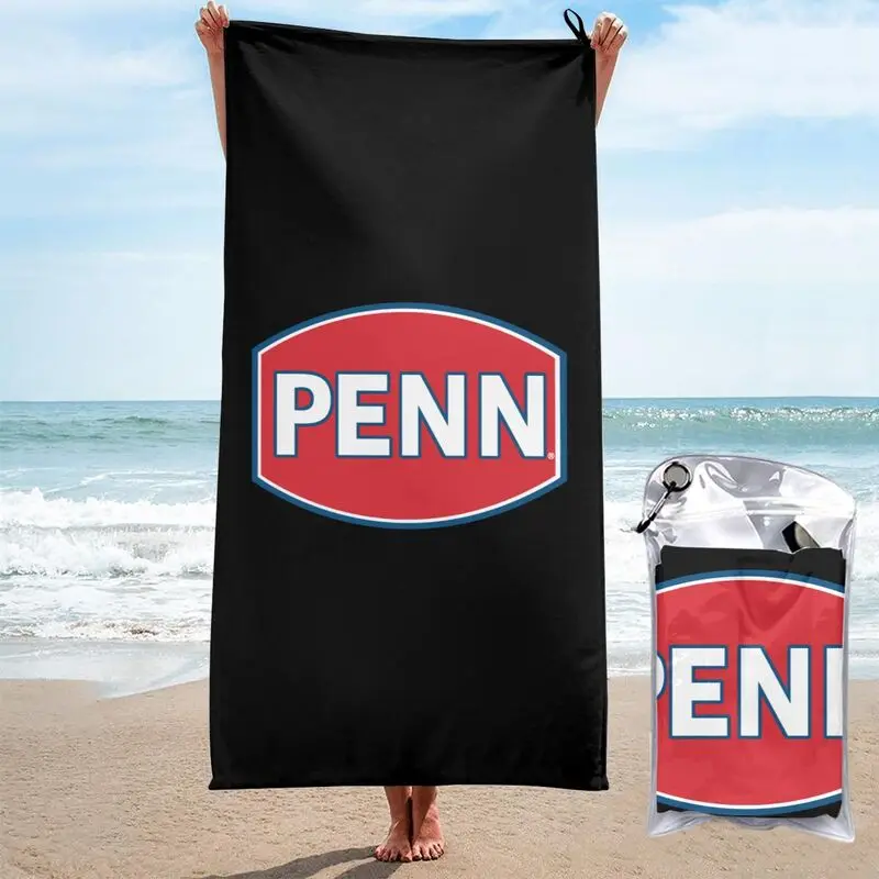 Penn Fishing Gear Reel Rod Quick dry Towel Soft Custom Microfiber Beach Blanket