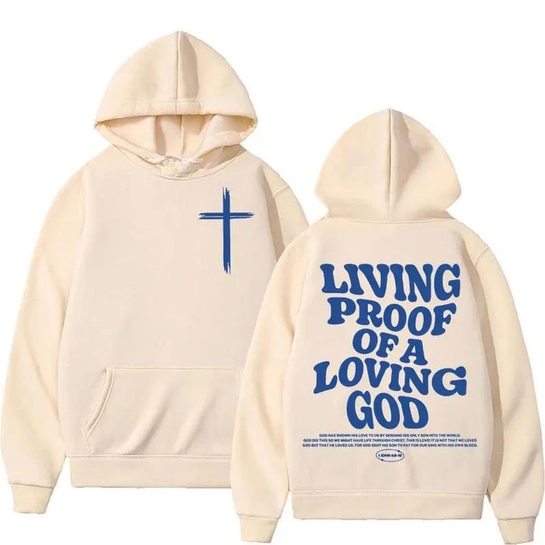 New in Aesthetic Christian Jesus Vintage Hooded Harajuku Hip Hop Sweatshirts Y2 Trendy Casual Long Sleeve Essentials Hoodie