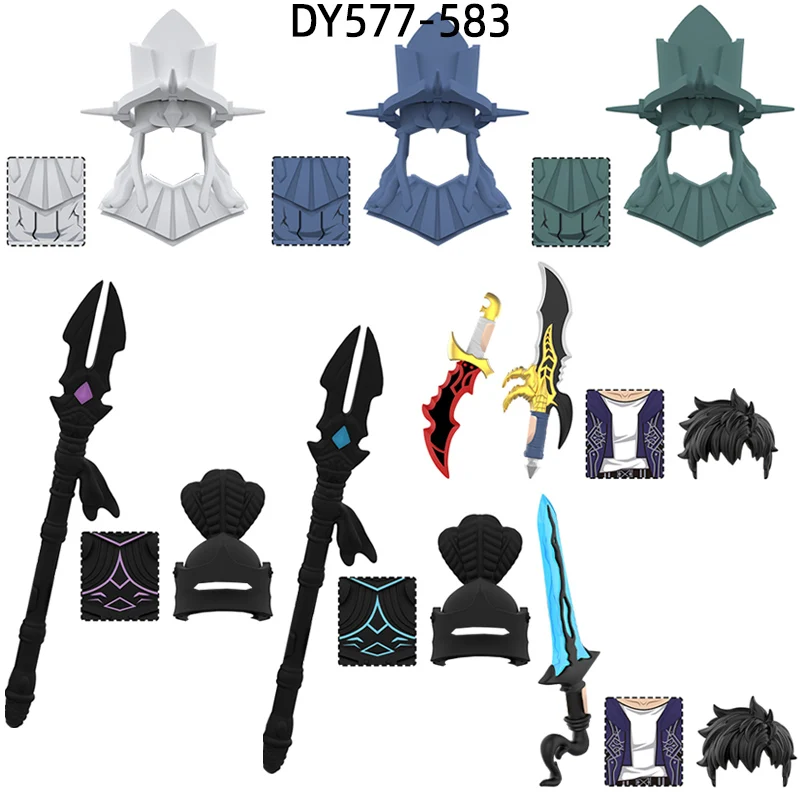 The God Statue Shadow Soldier Cheng Xiaoyu Action Figures Model Blocks MOC Bricks Set Gifts Toys DY577-DY583