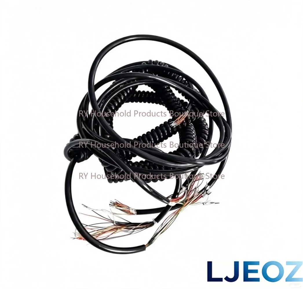 6/7/12/14/15/16/18/19/21/26 Cores Spiral Cable for CNC Electronic Handwheel Spring Wire Cable Manual Pulse Generator 4.5m
