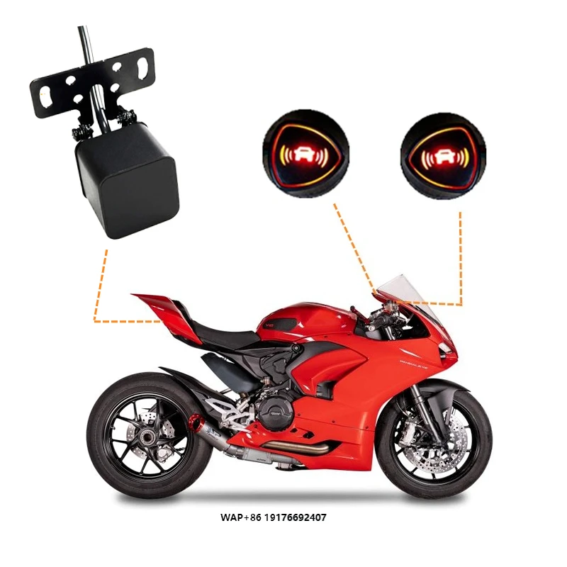 Solución de Seguridad para Motocicletas BSD BSM RCTA, Sistema de Monitoreo de Punto Ciego para Bicicletas, Motocicletas, Autocicletas, Scooters