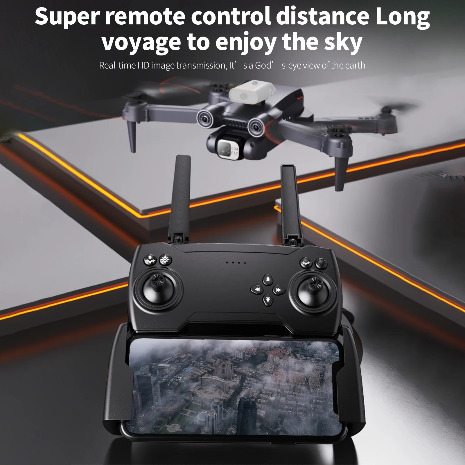 Dron RC z kamerą 4K podwójny aparat zdalnie sterowany Quadcopter ESC z funkcją sterowania gestem trajektoria lotu 360 stopni Roll 2 bateria