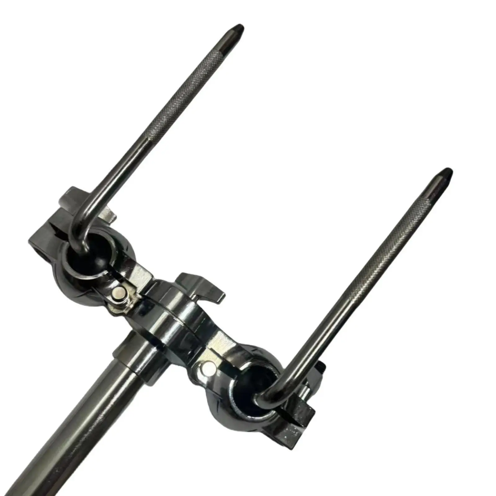 Metal Double Tom Holder Stand Bracket for Drum Set Replacement Hardware Parts for Percussion Practice and Performance