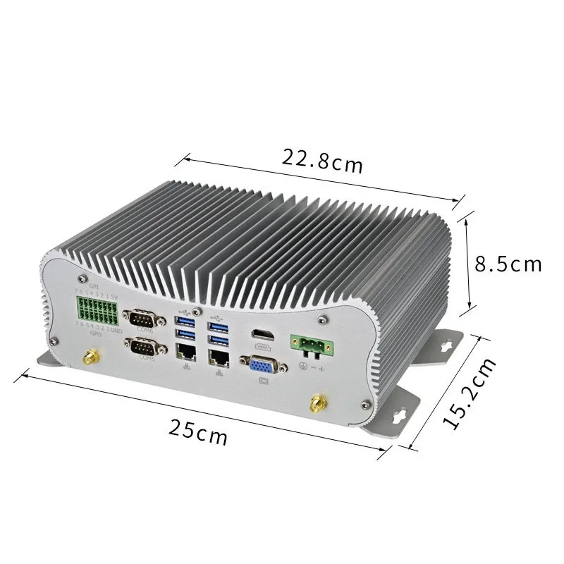 7-Channel GPIO fully enclosed with RS485/422 industrial computer mini-worker