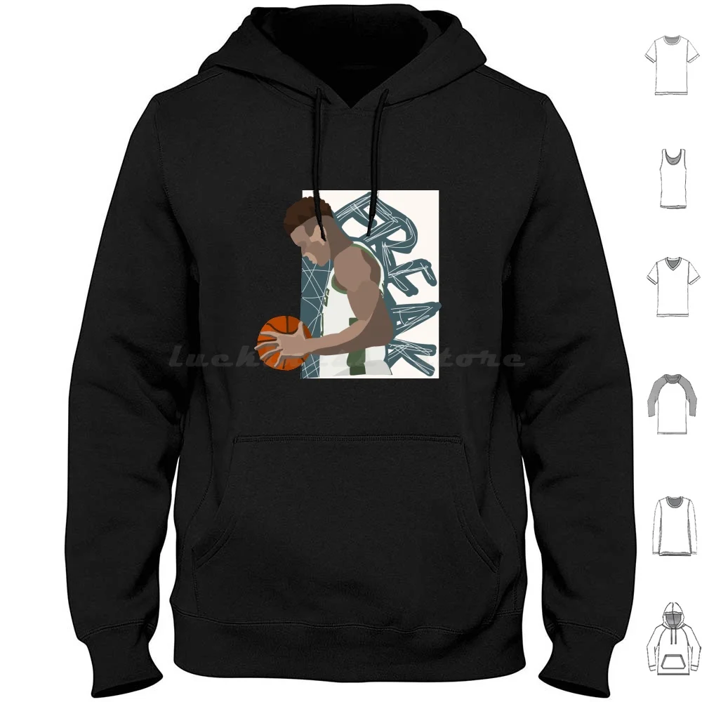 Giannis antetokounmpo The Greek Freak hoodie ผ้าฝ้ายแขนยาว Giannis antetokounmpo The Greek Freak Basketball MVP