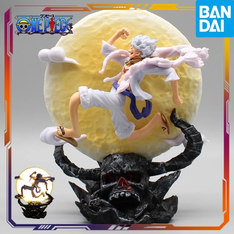 BANDAI 14cm ﻿Anime jednoczęściowy Nika Luffy figurka figurka 5 Joy Boy Luffy figurka zabawki-modele do kolekcjonowania figurka Anime