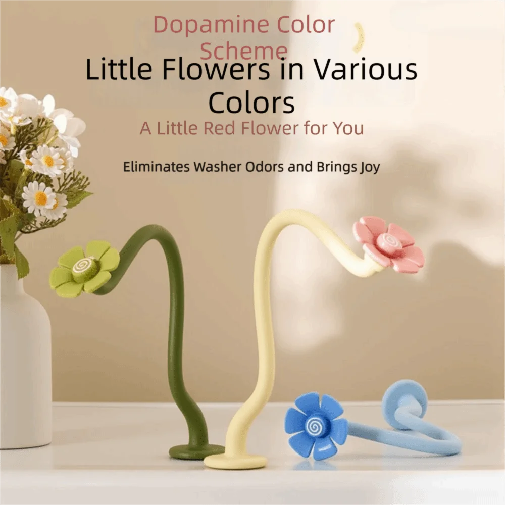 Magnetic Base Washing Machine Door Stopper Support Frame Flower Ventilation Buckle Front Load Machine Prop Removable