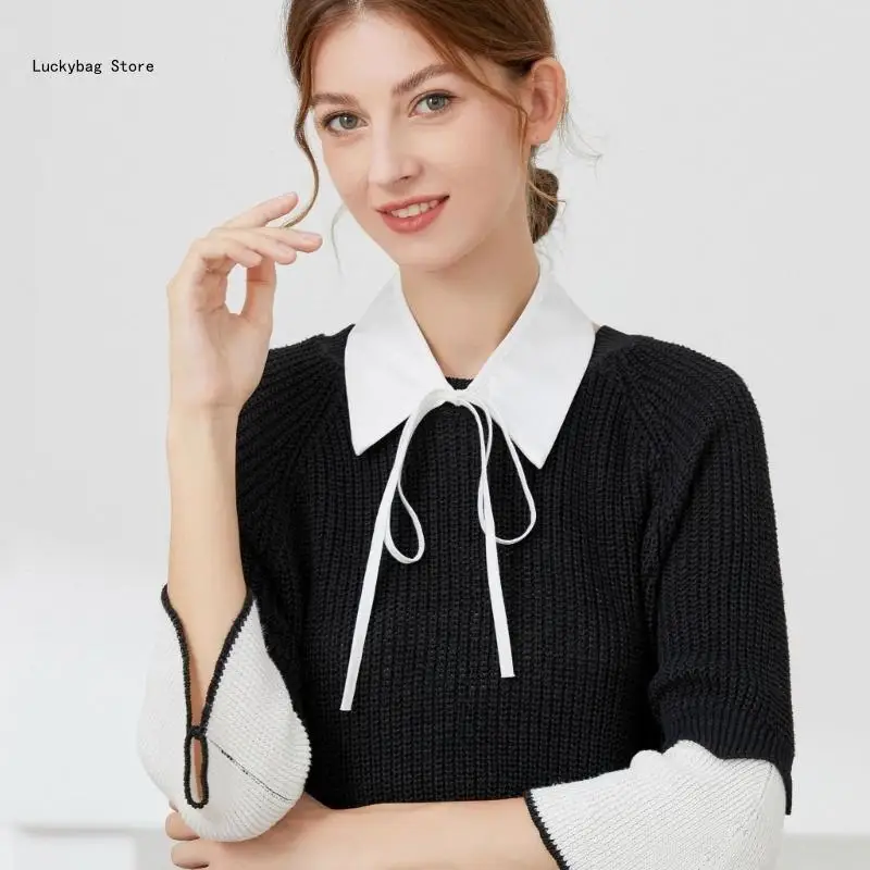 False Collar Sewing Applique DIY Neckline Commuting Party Shirt Supplies