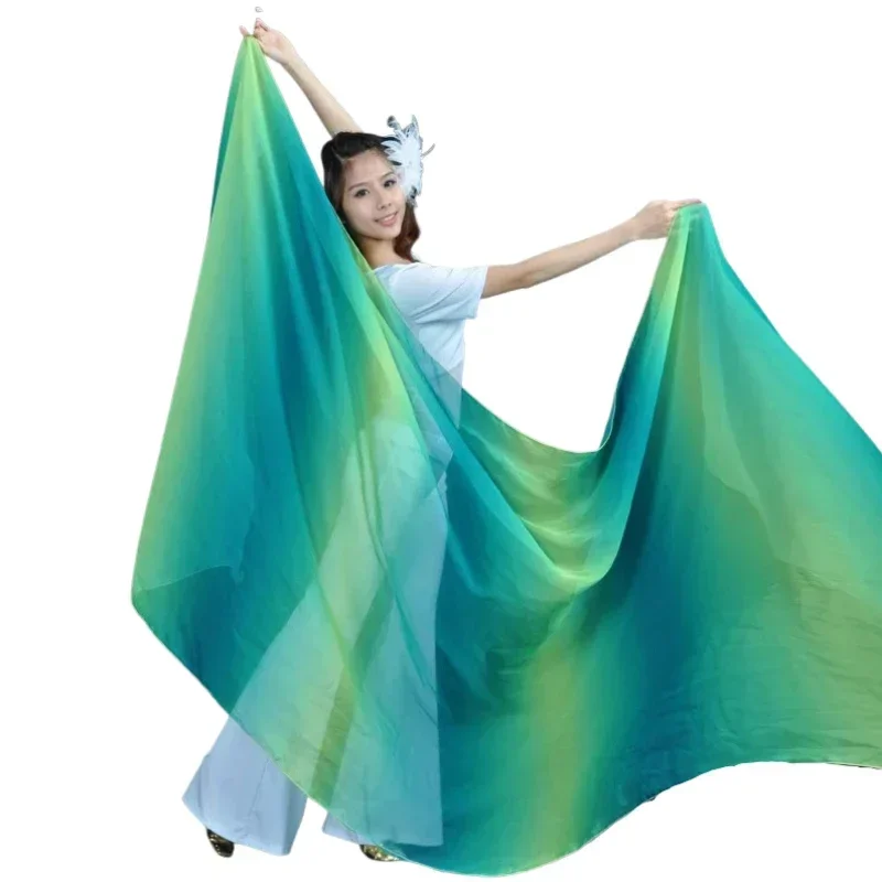 

13 Colors Belly Dance Veil 250cm*120cm Silk-like Bollywood Dancing Scarf Shawl for lady