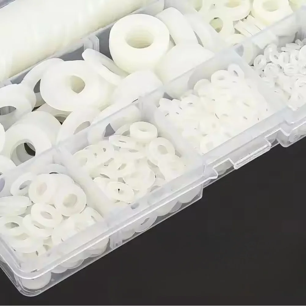 Spacer Seals Nylon Flat Washers Electronics Repair Nylon Flat Washer Set Nylon Washer Convenient Packaging Organized Kit