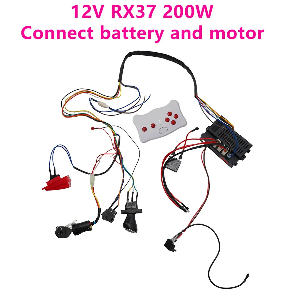 2.4G Remote Control Wire Switch Receiver Kit For Children Electric Ride On Car DIY For Modification Baby Repair Parts