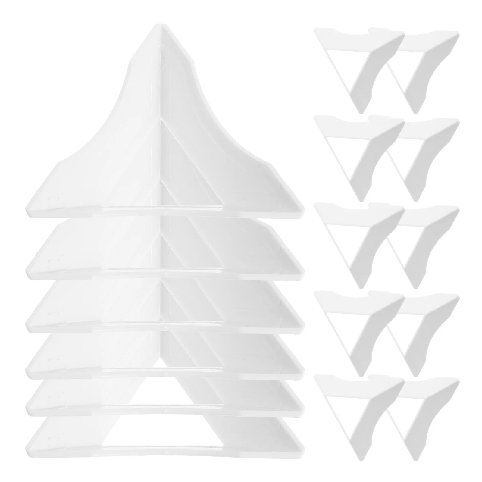 

20pcs Base Triangle Plastic Stand Desktop Display Puzzle Holder Tripod Countertop Collection Aesthetic Wear Resistant