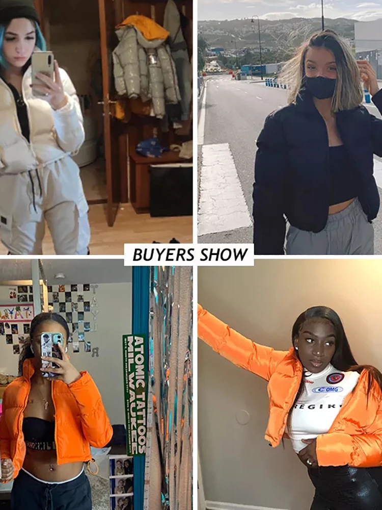 Simenual-abrigos cálidos de manga larga con cremallera para mujer, chaquetas ajustadas y gruesas de color liso, ropa de abrigo informal para otoño e
