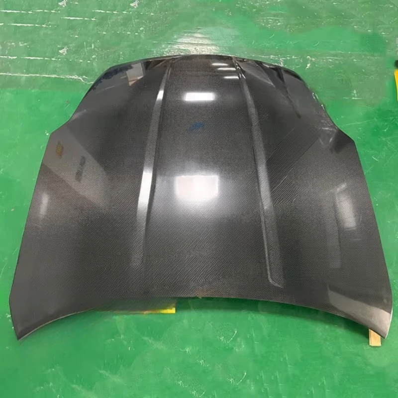

BENSNEES Customized Black OEM Style Front Real Carbon Fiber Bonnet Hood for Nissan 350Z 2005 2006 2007 2008 2009 Upgrade