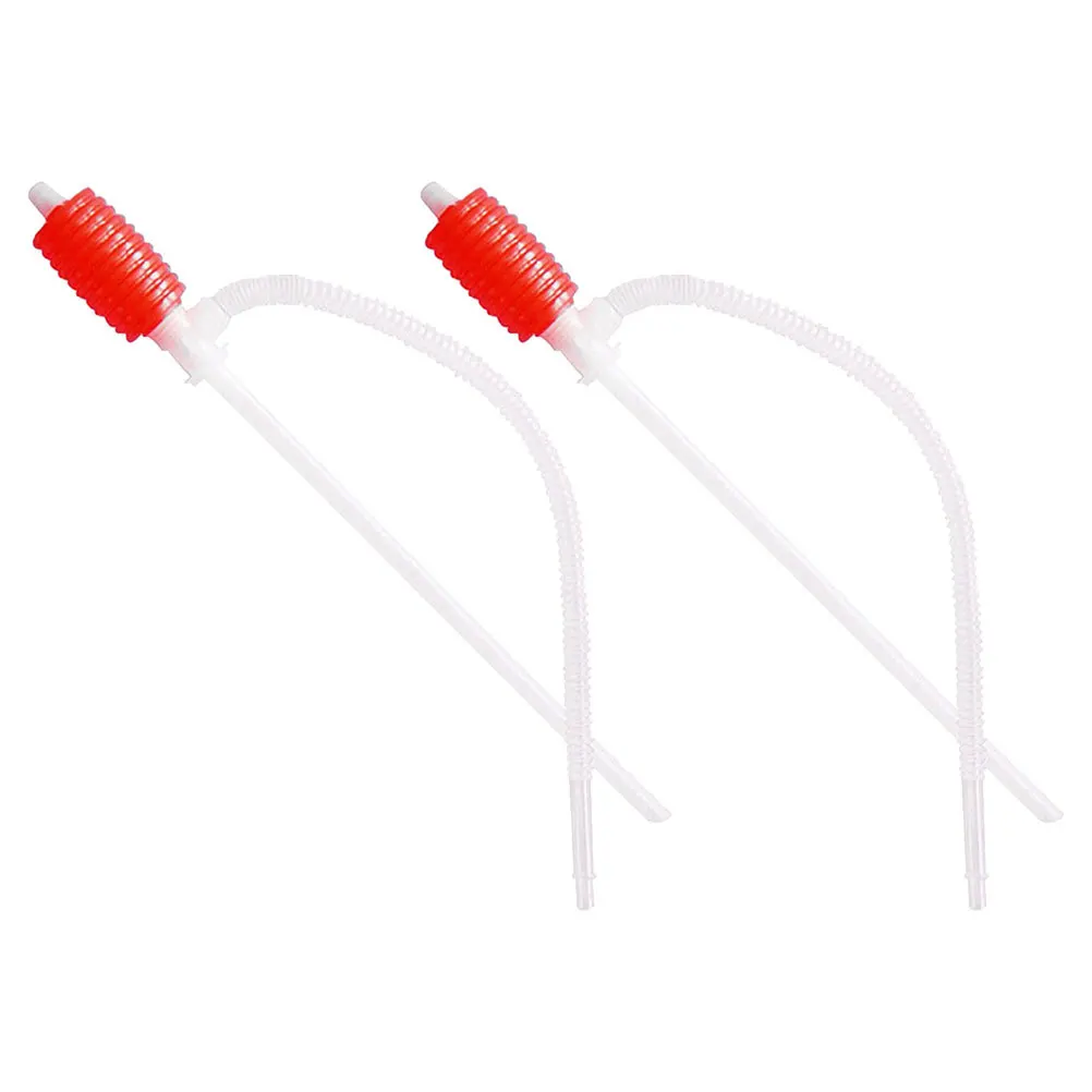 

2Pcs Oil Siphon Pump for Car Fuel Transfer Manual Extractor with Long Hose Portable Automotive Fluid Removal Tool