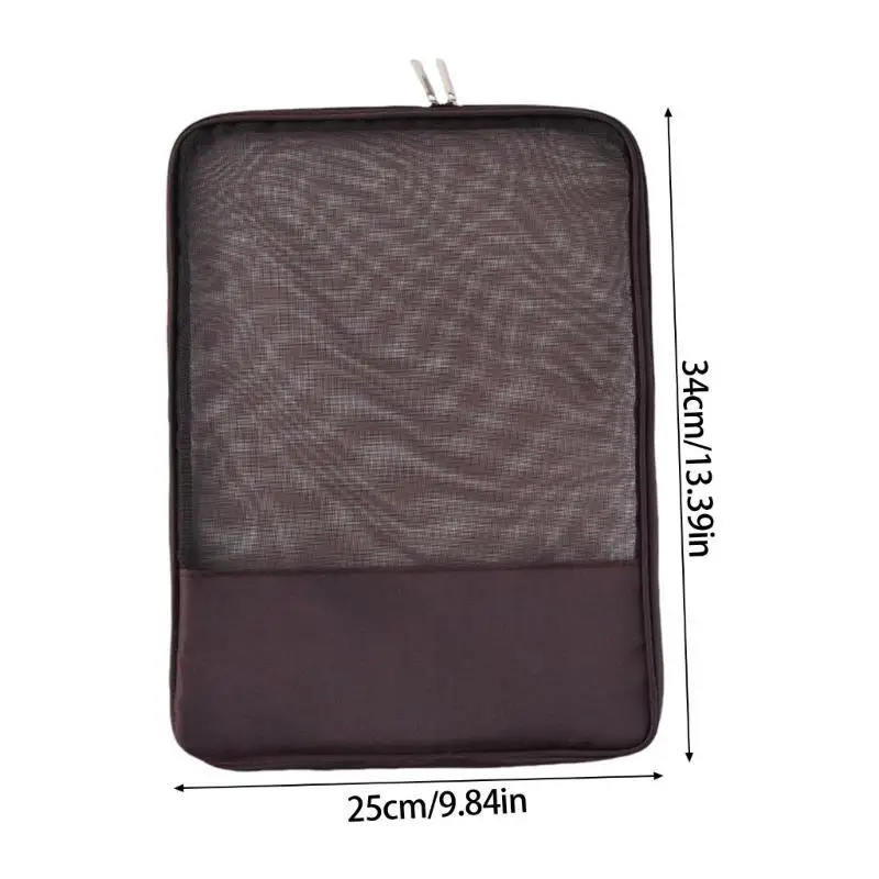 Zíperes saco pasta arquivo saco documentos reutilizável arquivo organizador malha zíperes bolsa