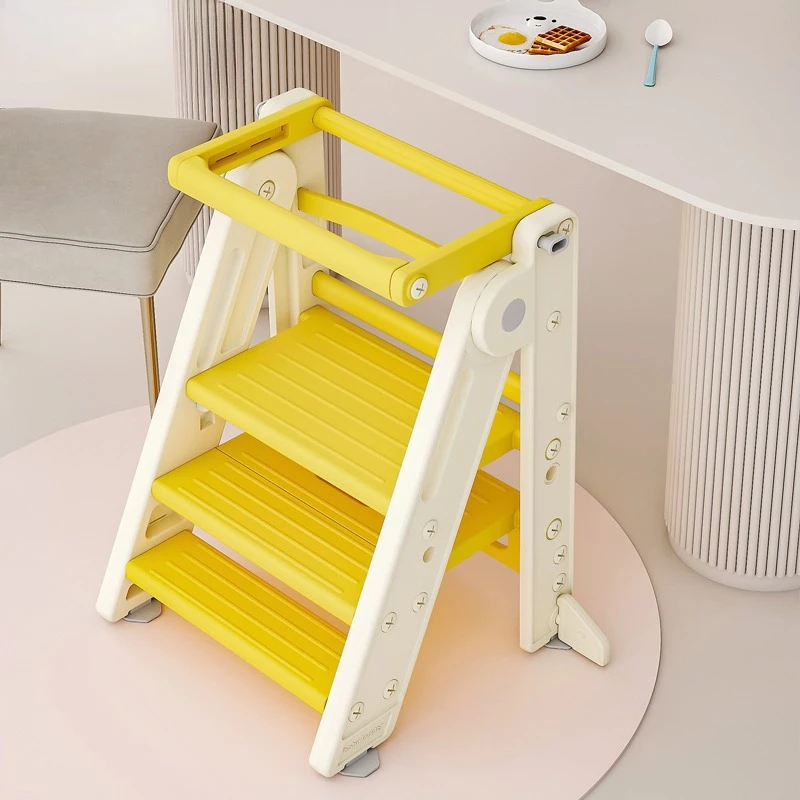 Learning Tower Baby Wash Stairs Baby Wash Hands Brush Teeth Steps Children's Footstool Foldable Wash Pool Ladder