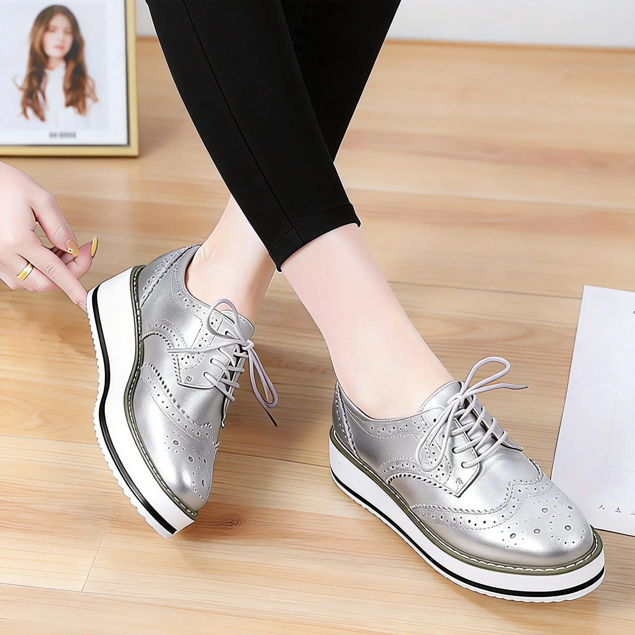 comfortable silver dress shoes Ankis Closed Toe Heels for Women, 1 Inch Women's Flats Low Block Heel Women Womens Pumps Work Shoes with Ankle Strap for Spring Fall : Clothing, Shoes & Tonal Patent Finish TIMELESS SILHOUETTE Loafers Walmart Silver Dress Shoes