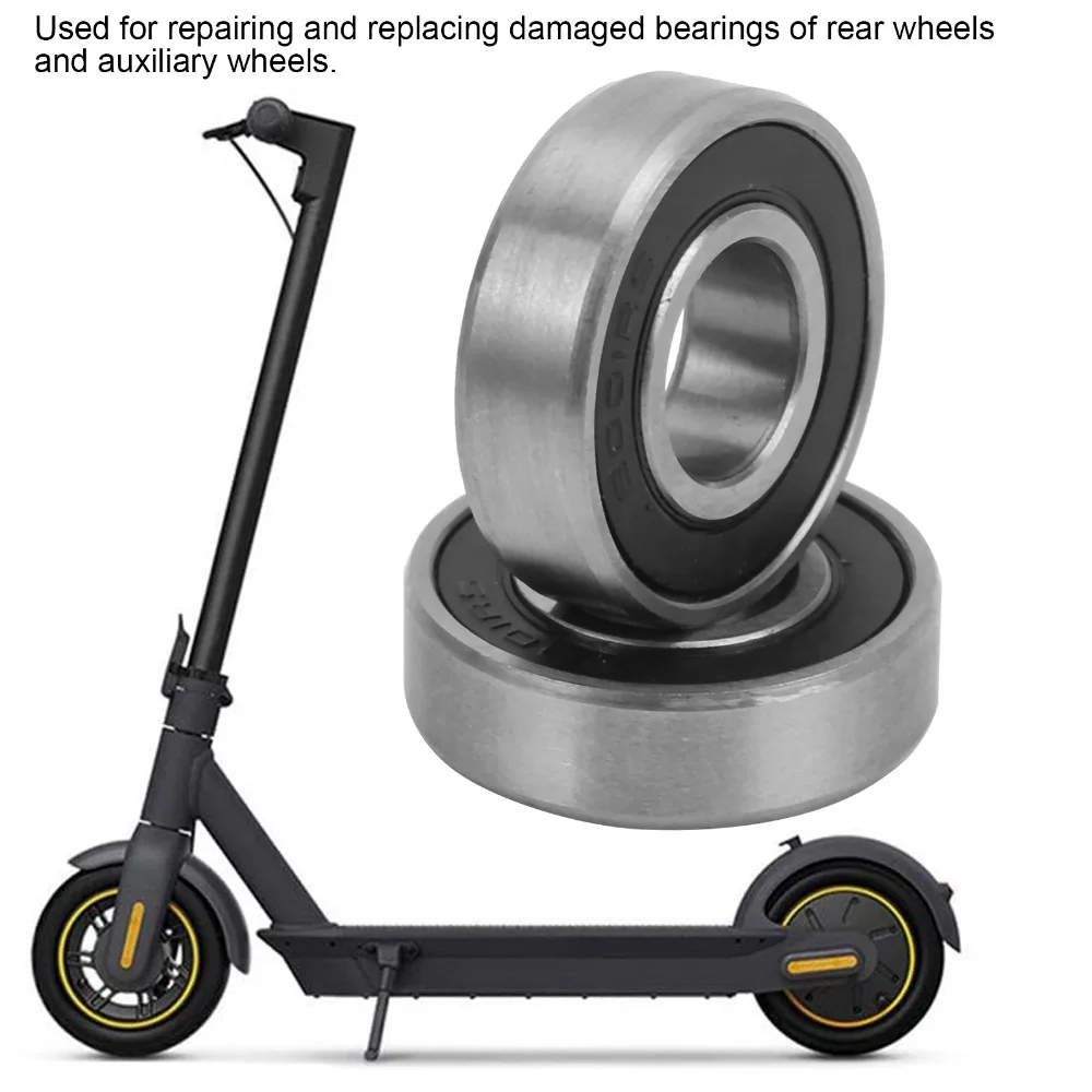 2 قطعة محامل سكوتر كهربائي الصلب 6001RS 12x28x8 مللي متر محامل العجلات المساعدة الخلفية الفضة ل Xiaomi M365/PRO/PRO2 #5