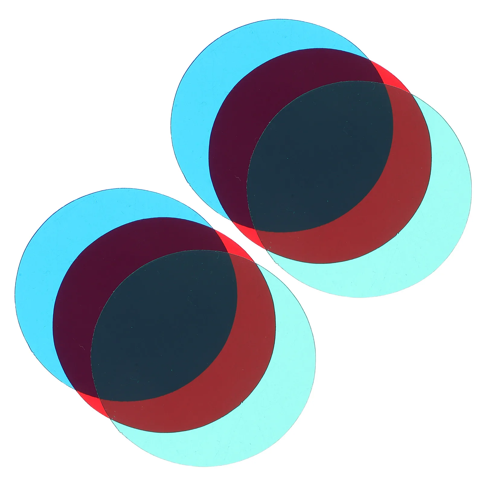 Feuille de Film translucide à trois filtres de couleur primaire, aide à l'apprentissage, ressource éducative, panneau d'accessoires précoces en plastique, 6 pièces