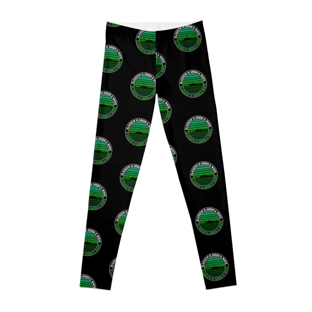 Glasgow Is Green and White Celtic Bhoys Leggings legging gym Sportswear woman gym for girls Womens Leggings