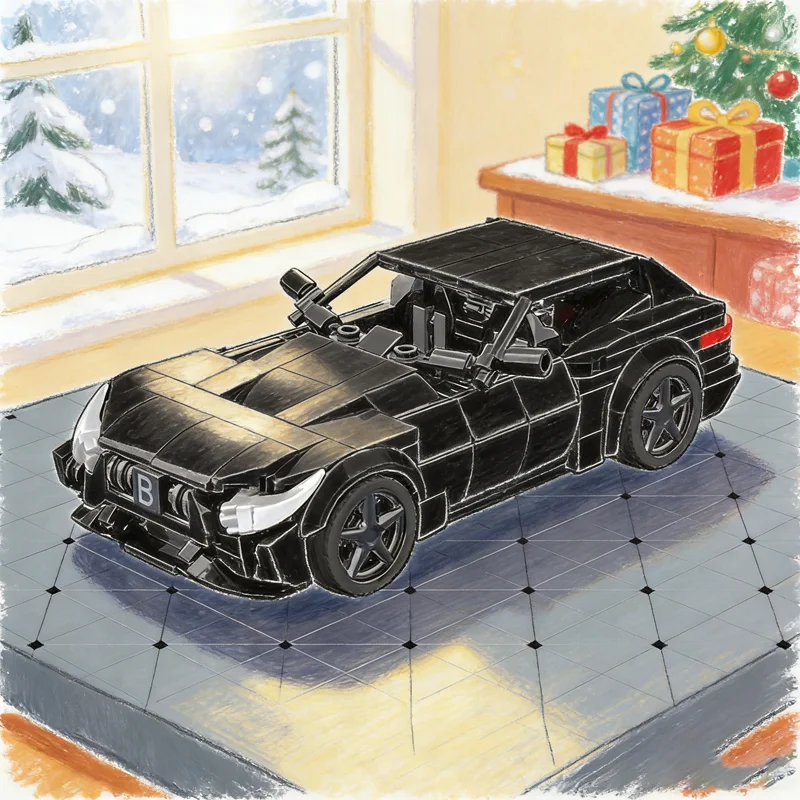 

348pcs MOC City Champions Brabus Rocket GTS Model Building Blocks Construction Festival Gifts DIY Toys Creative Idea Education