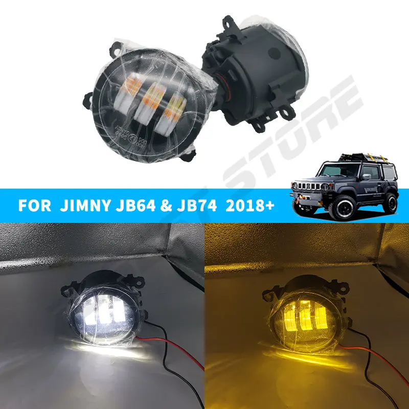 Аксессуары для GEN 4 jimny 2021, противотуманные аксессуары 24 Вт для Suzuki Jimny JB64 JB74 JB64W JB74W 2018 2019 2020 2022 2023 K/3000K