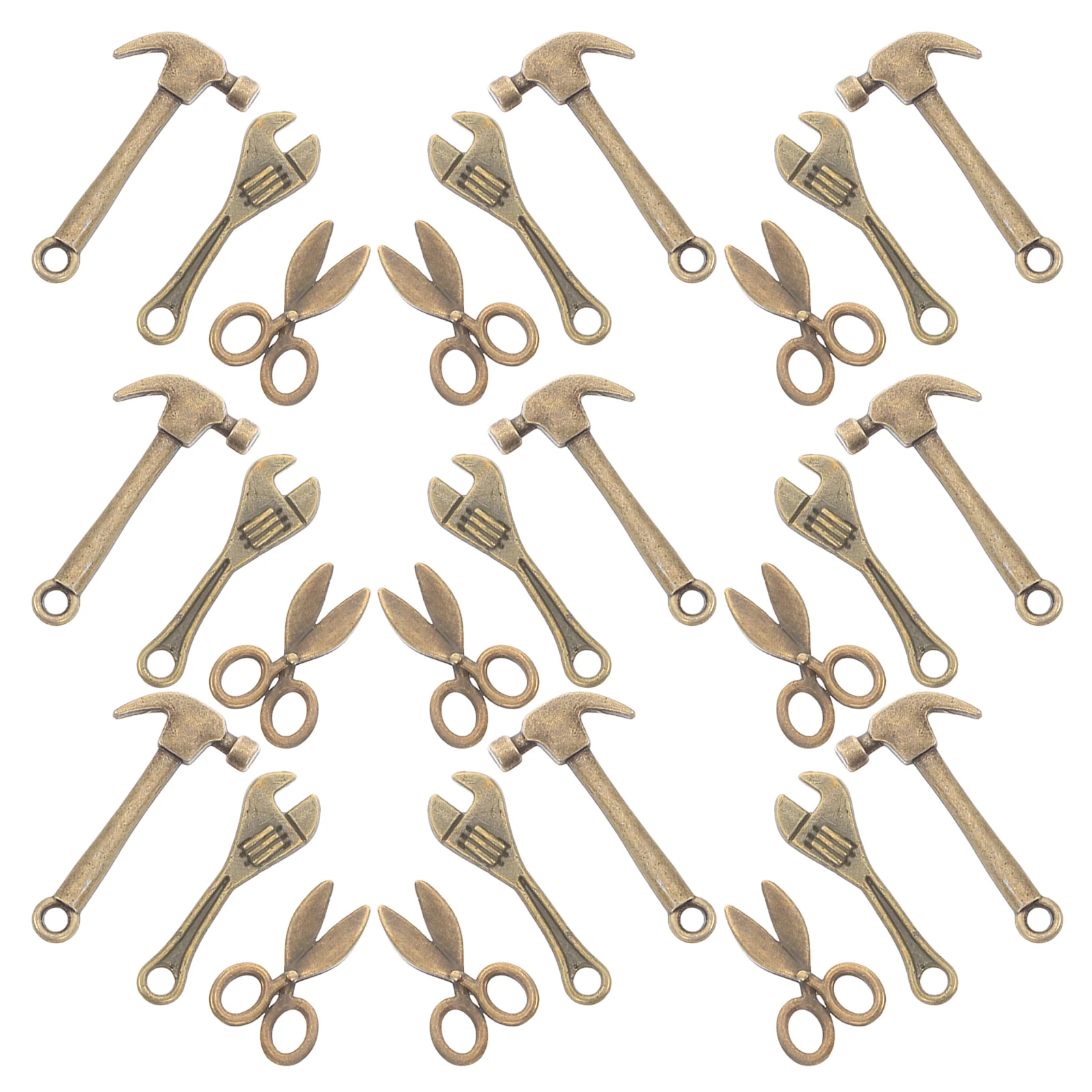 

10 Sets Model Mini Simulation Tool Scissors Alloy Miniature Crafting Tools for Dollhouses
