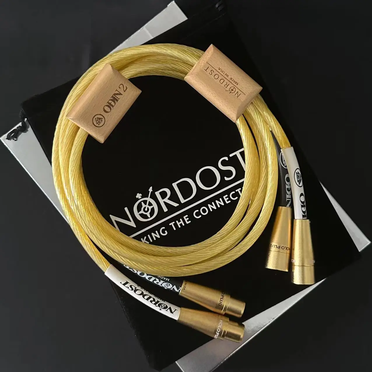 Nordost ODIN 2 Gold RCA Audio Cable HIFI XLR Male To Female Plug Lin Highest Reference Interconnects Audiophile For Amplifier CD