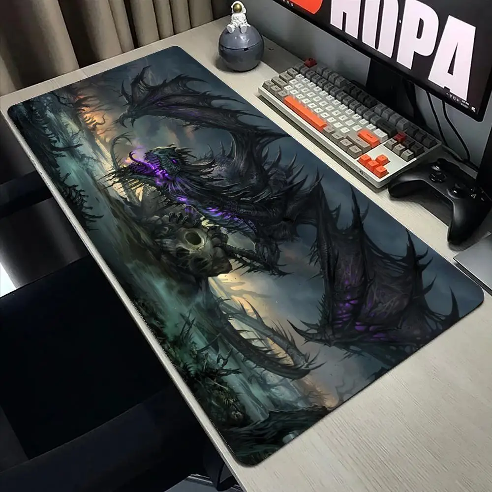 

Коврик для мыши Western Dragon, новые большие коврики для компьютерного офисного стола, XXL, резиновые противоскользящие коврики для игровой клавиатуры HD, коврики для мыши, длинный настольный коврик