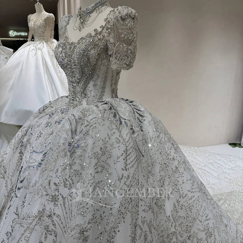 Angepasst Organza Kurzen Ärmeln Prinzessin Hochzeit Kleid Aufkleber Braut Ball Kleid Ballkleid Anpassung vestidos de novia boda