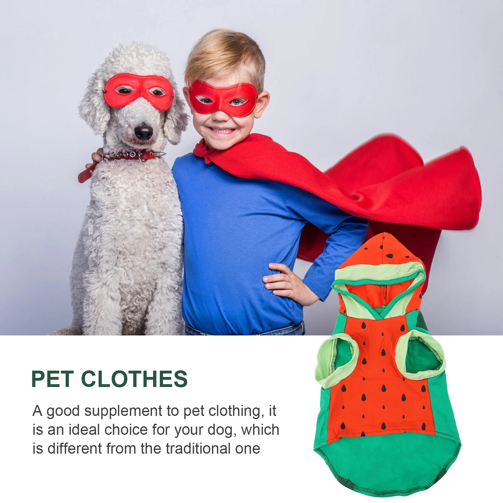 

Watermelon-Shaped Pet Apparel Breathable Material Special Creative Design Comfortable Dog Cat Costume Multi-Purpose Stylish