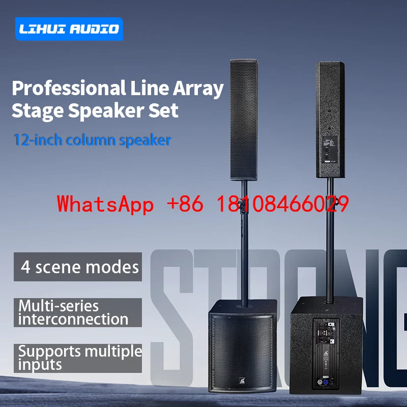 

Professional Sound Pa System With Sound Bar and 12inch Active Subwoofer Column Speaker Active Speaker