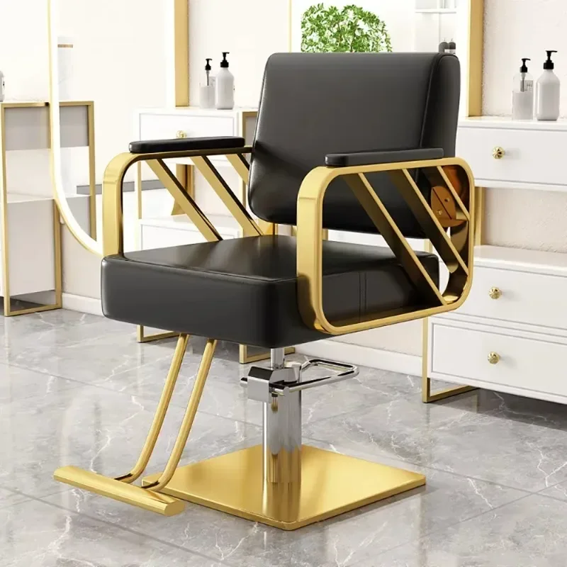 

Ergonomic Unique Barber Chair Aesthetic Trendy Personalized Luxury Hairdresser Chair Modern Salon Kapperstoel Hair Furniture