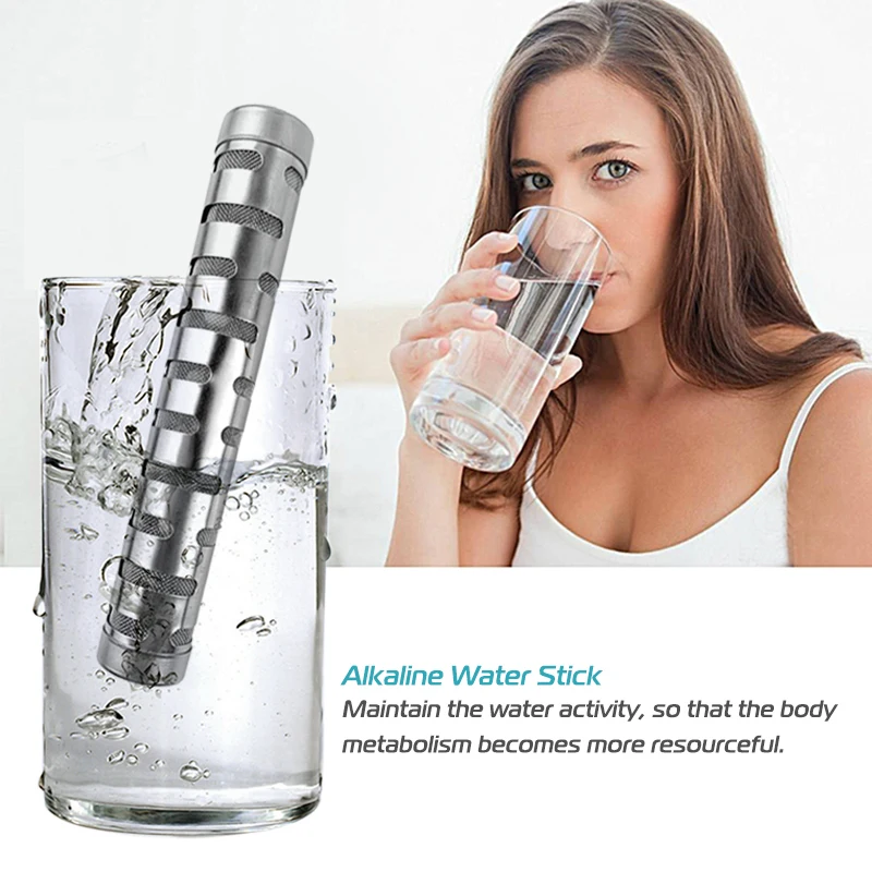 SOUDRON PH Alkalizer Ionizer Water Purifier Portable Mineral Infuser Negative Alkaline Hydrogen Water Stick Balance PH Levels