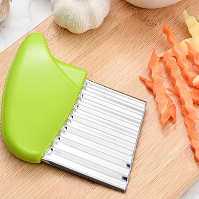 Potato Chip Slicer, Vegetable Potato Wavy Knife Cutter, Kitchen Tool Accessories