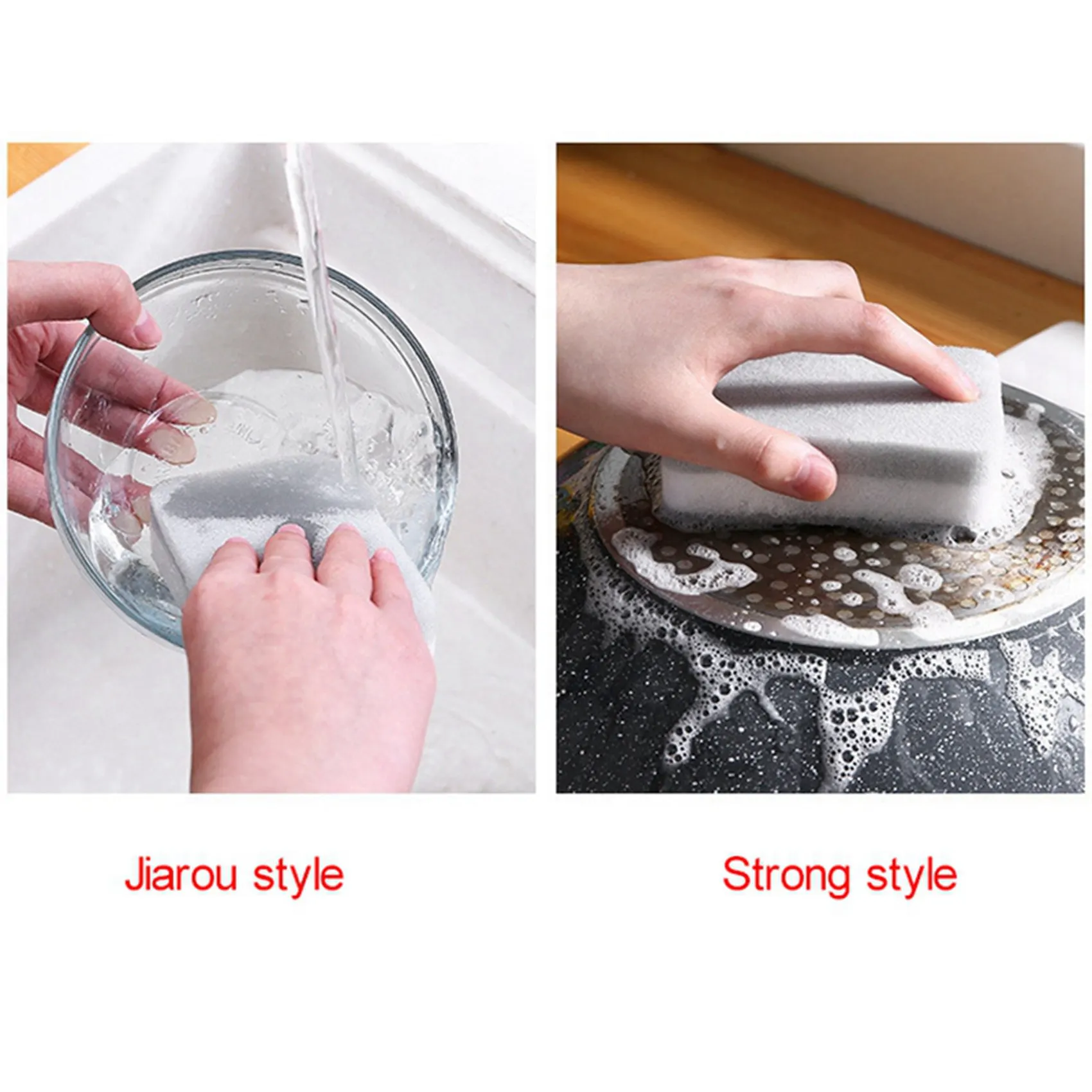 AT05-75Pcs Kitchen Sponges Dishwashing Sponges Magic Cleaning Sponges Brush