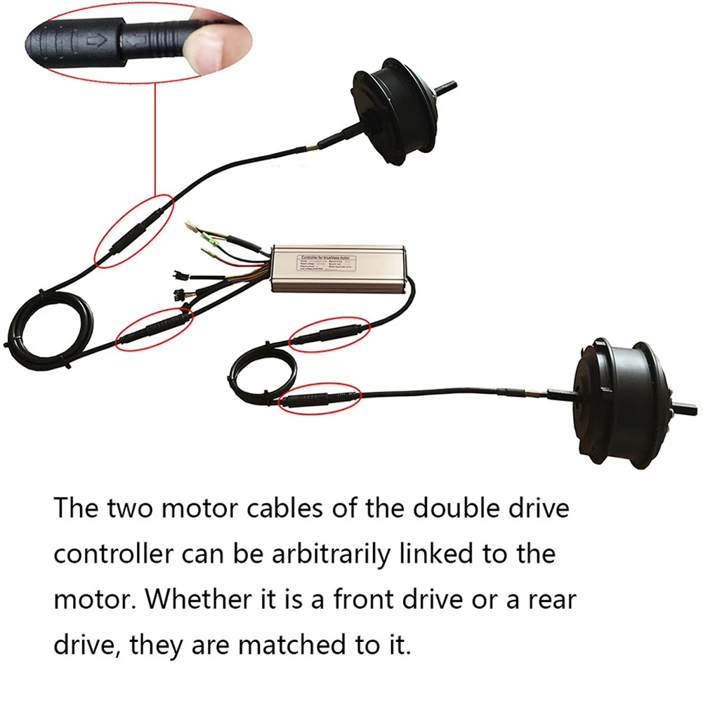 Dual-drive Controller Perfect your ride experience with Ebike KT Dual Drive Controller for 15A Lithium Battery Conversion