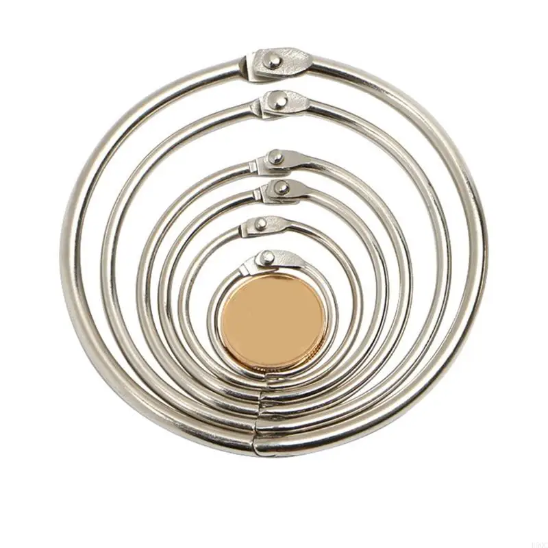 20 PCS 25mm Metal Binder Rings Cards Rings Rings Rings Rings Rings Rings for File Organization Photo Abums D5QC