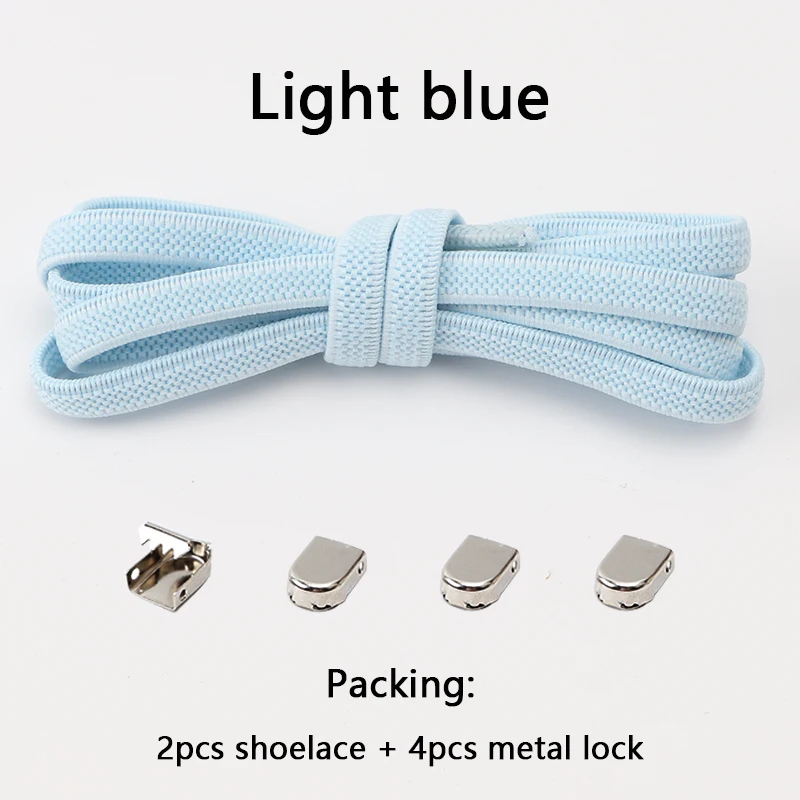 Elastische Schnürsenkel ohne Binden, Einheitsgröße, passend für alle Schuhe für Erwachsene und Kinder, Schnürsenkel für Turnschuhe, Schnürsenkel ohne Schnürsenkel, flache, erweiterte Schnürsenkel