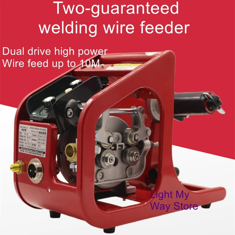 Dual drive wire feeder NB350A500A gas shield welder with six cores and inverter universal model head