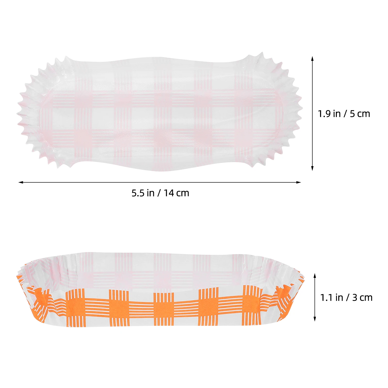 100 Pcs Disposable Paper Hot Dog Trays Greaseproof Food Holders Takeout Snack Containers Fried Corn Cakes Boxes Lightweight
