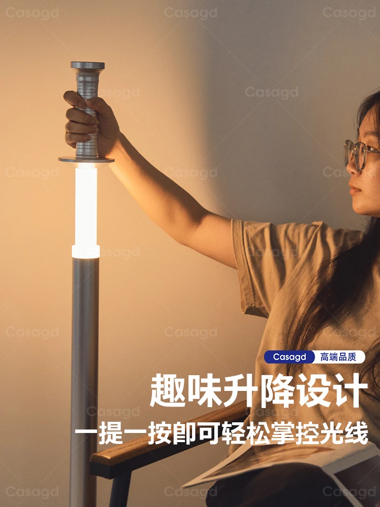 Design exclusivo, luminária de chão Kendo, sofá da sala de estar, atmosfera do quarto, lâmpada de mesa de elevação minimalista de alta qualidade