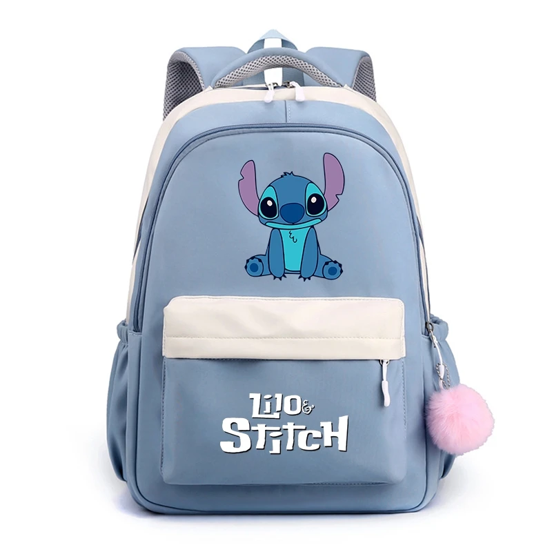 Sac à dos Disney CAN o Stitch pour étudiants, doux, doux, grande capacité, cartable pour étudiants, ordinateur portable patchwork, simple