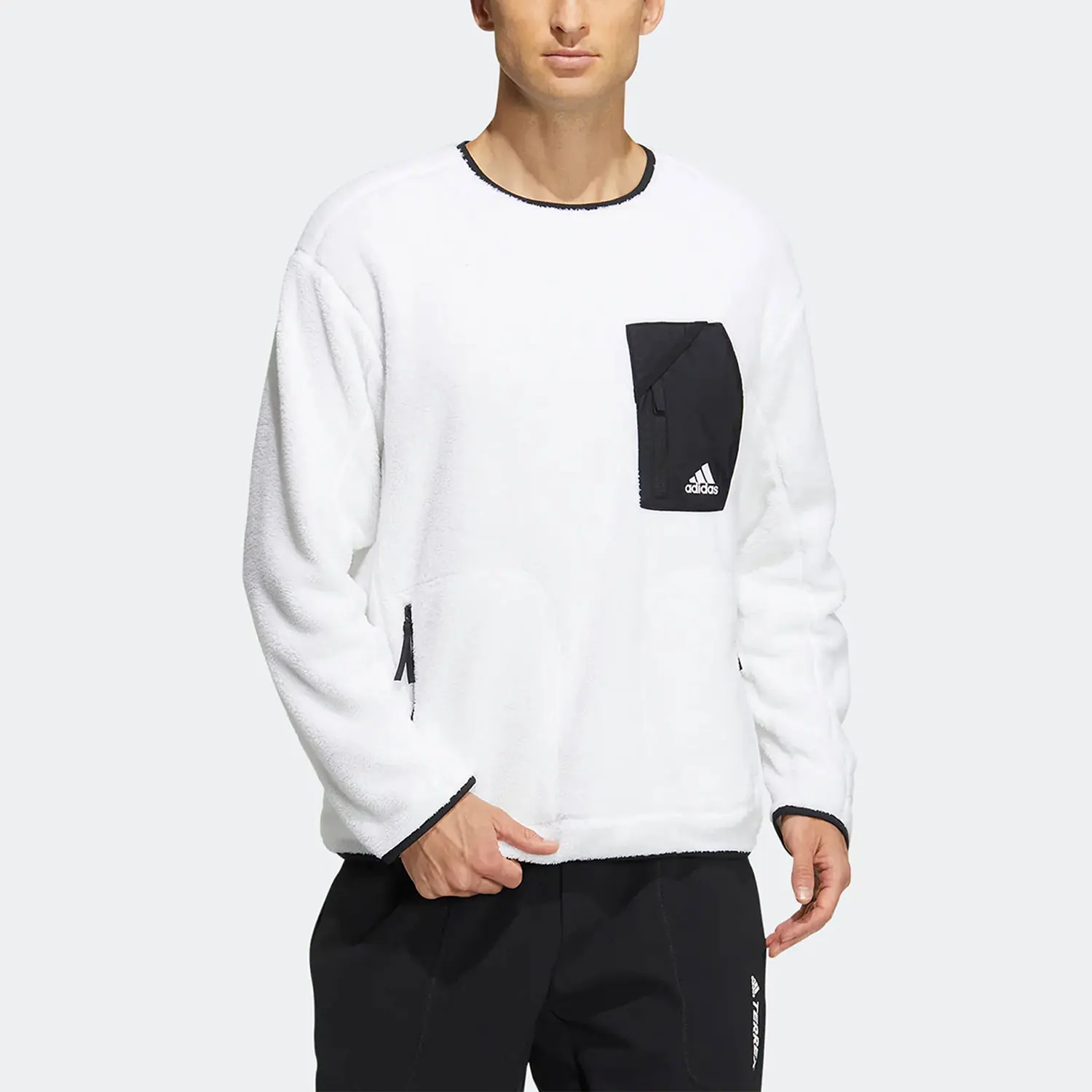 

Оригинальная спортивная толстовка унисекс с круглым вырезом на флисовой подкладке adidas HN2073